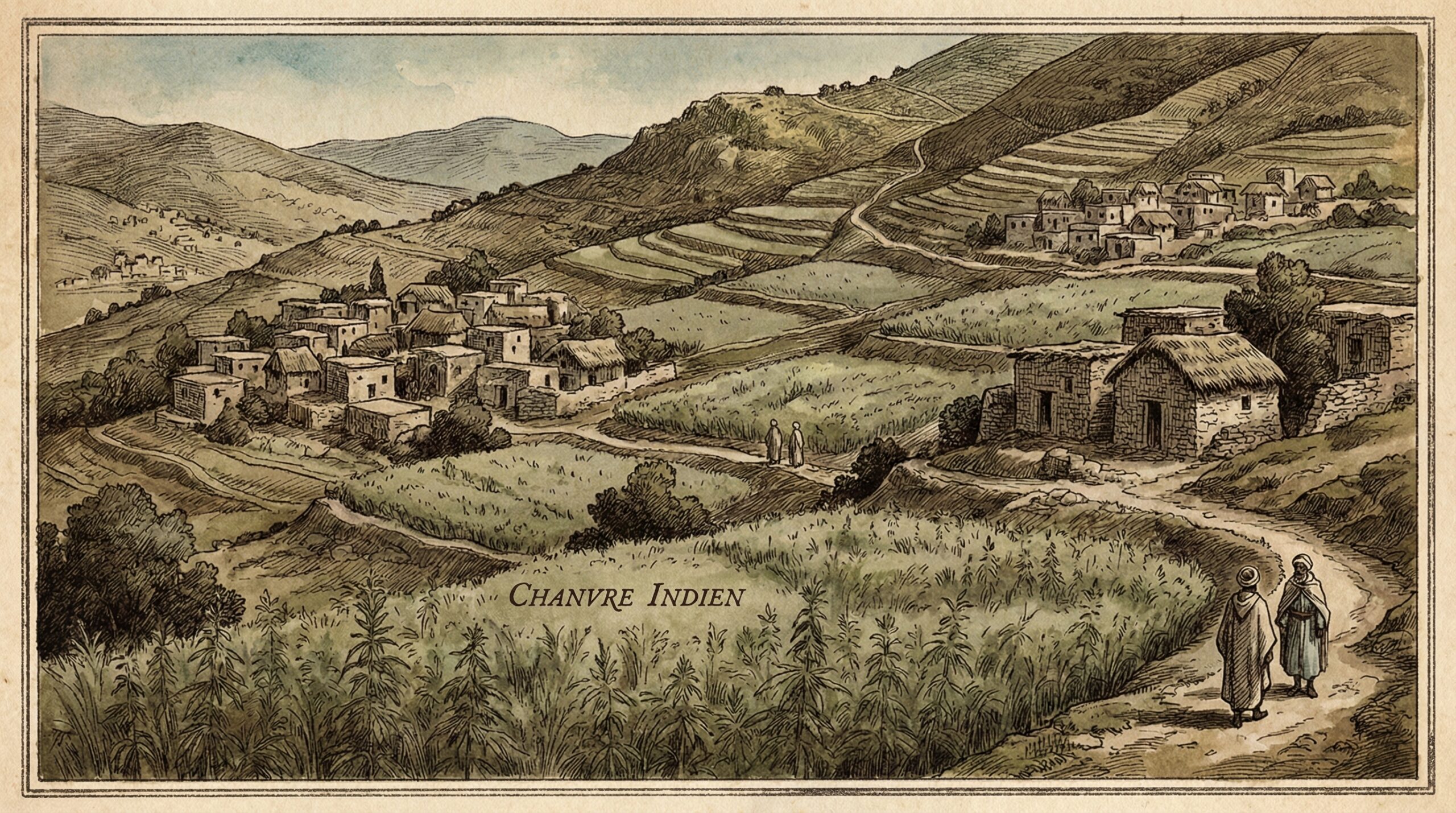 Historical landscape of Rif Mountains in Morocco, representing cultural context