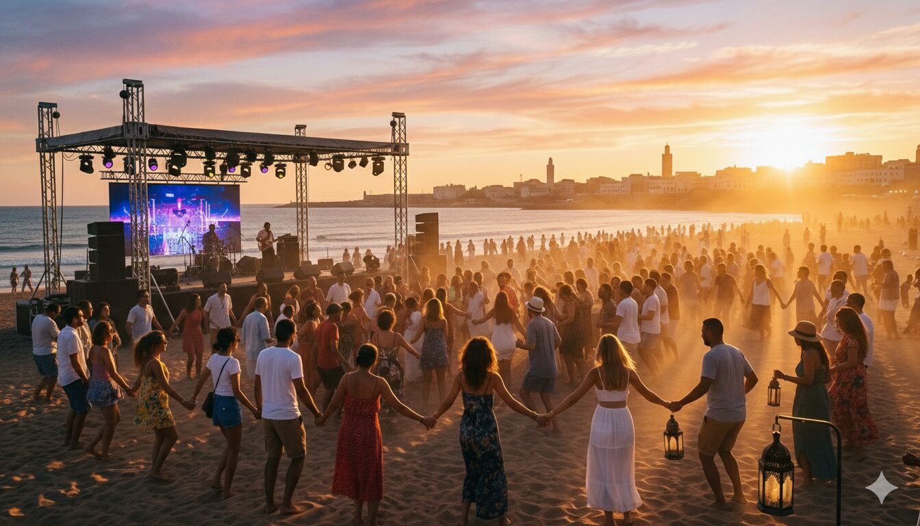 Morocco beach festivals 2026 summer crowd