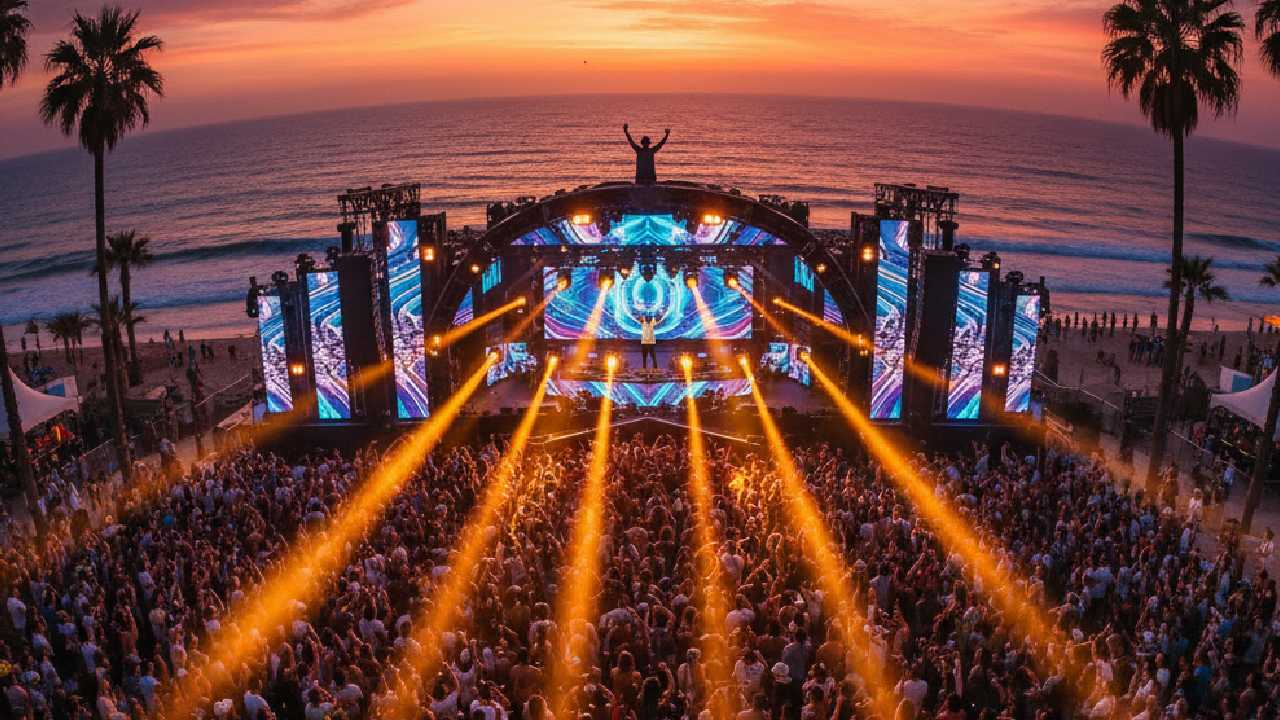 Beach party during Morocco events July 2026 in Agadir