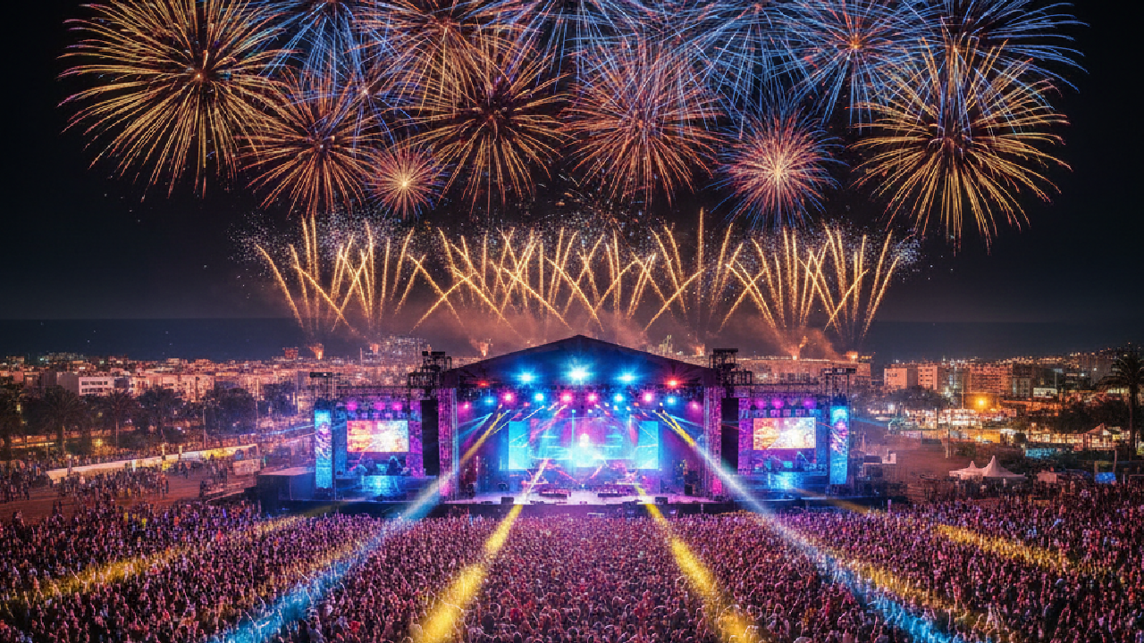 Summer night festival during Morocco events July 2026