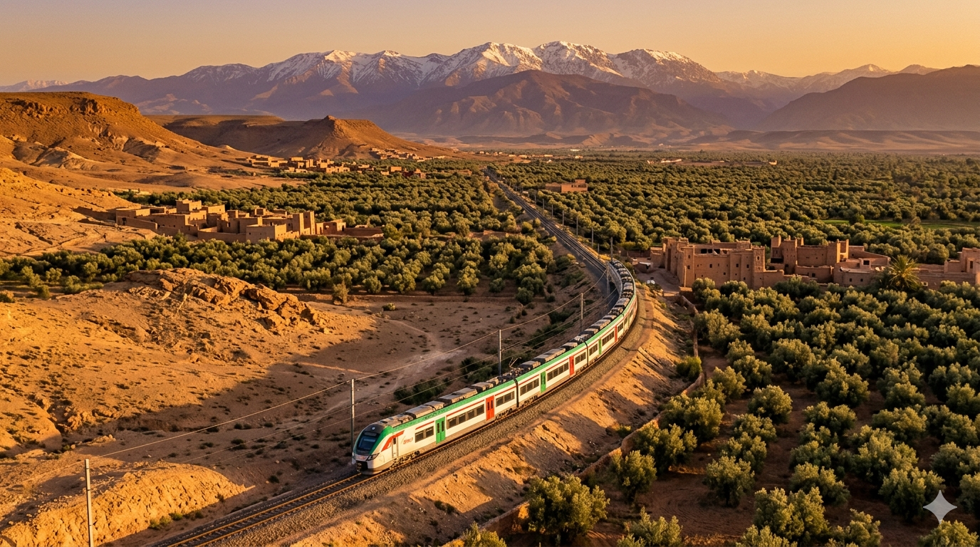 Casablanca to Marrakech train Morocco 2026