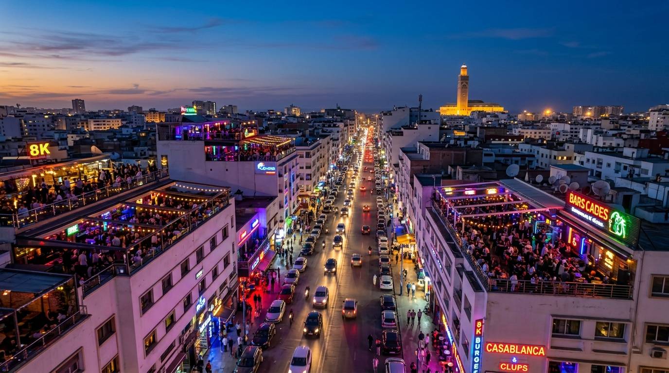 Casablanca nightlife Morocco 2026