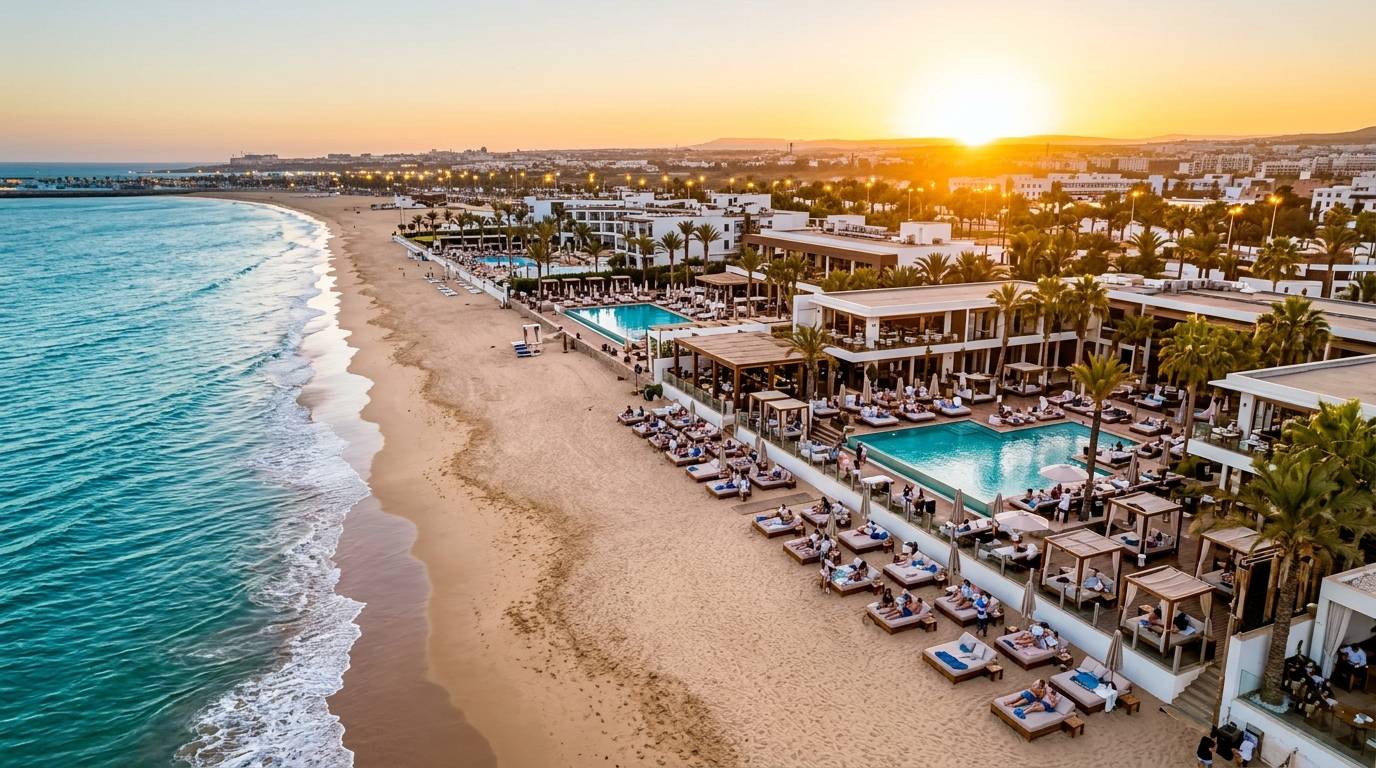 best beach clubs Agadir Morocco 2026